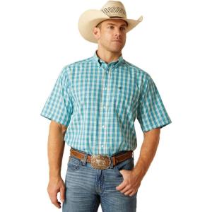 Ariat Men’s Wrinkle Free Kyle Classic Fit Shirt(Blue)