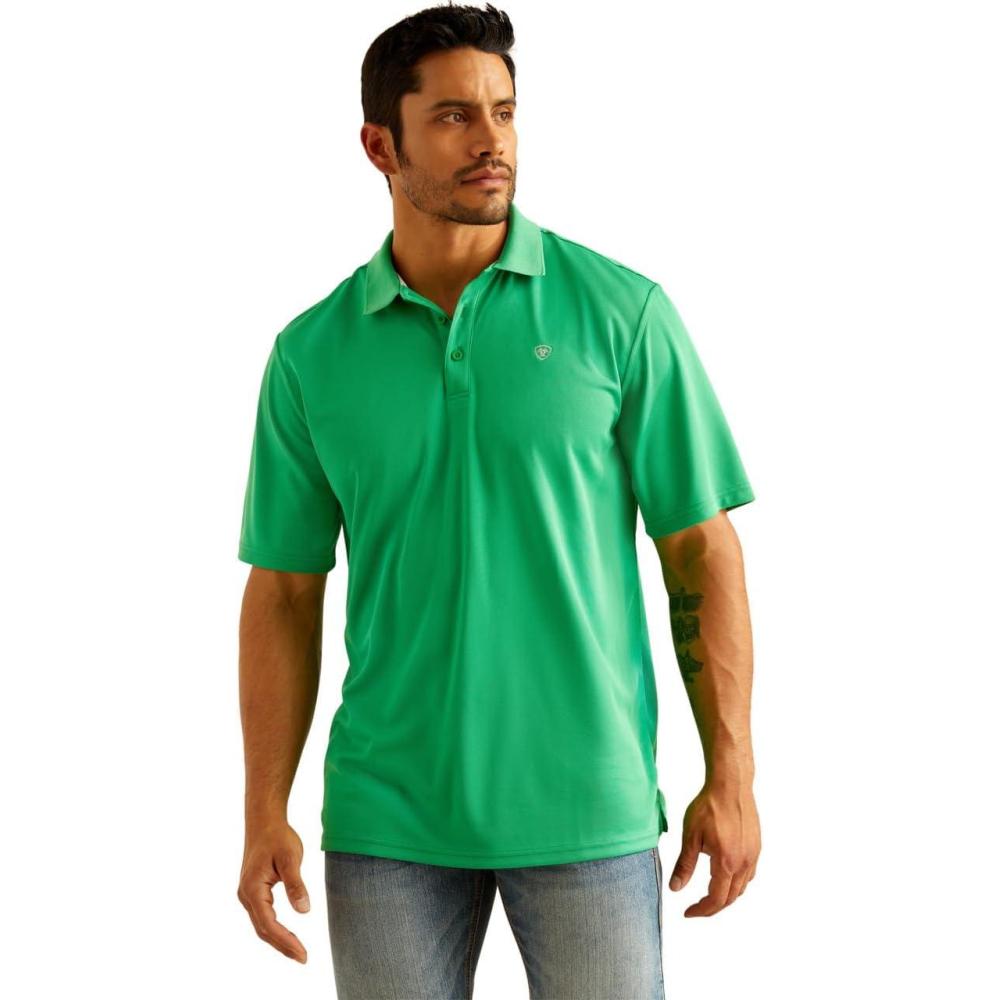 imageAriat Mens Tek PoloBrindle Heather