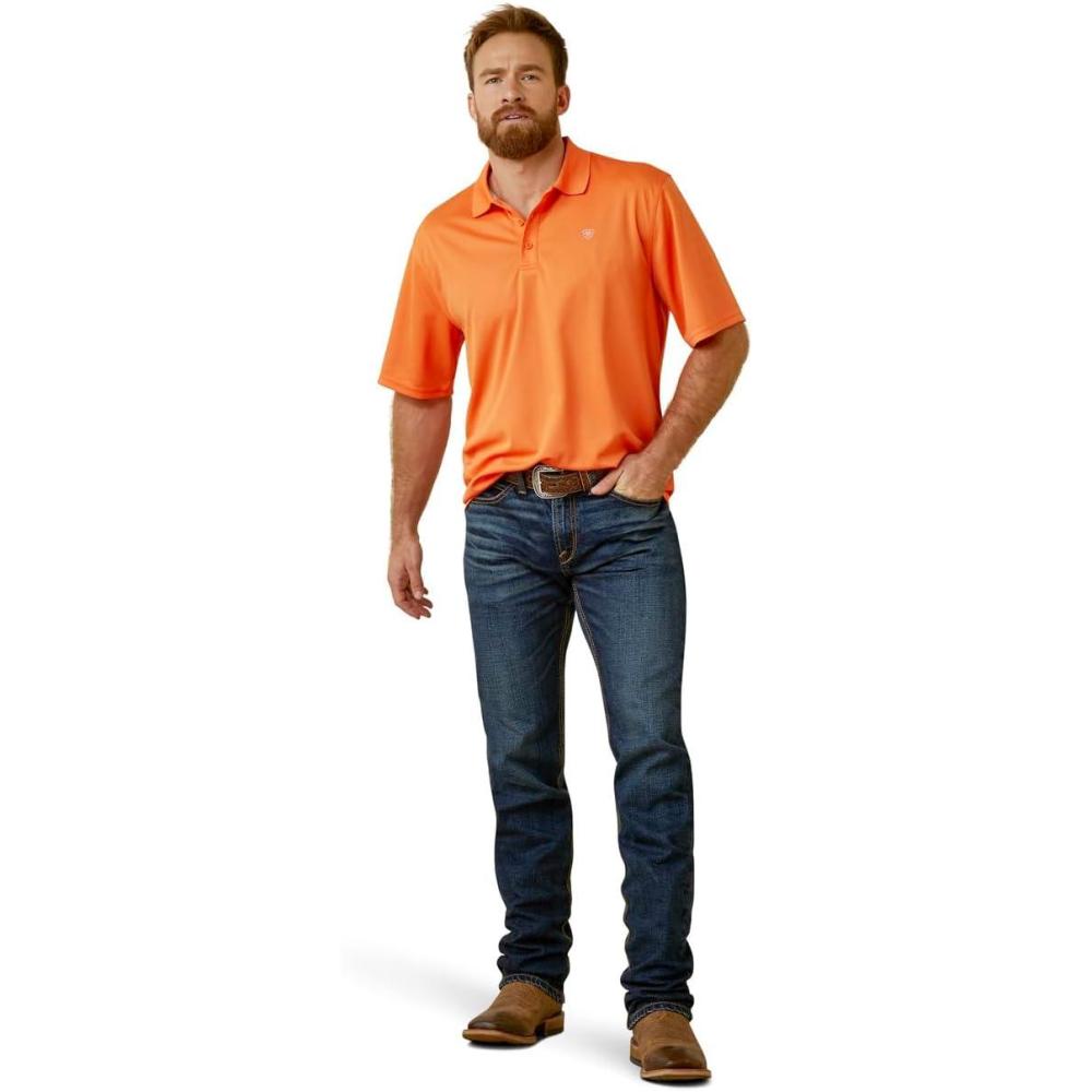 imageAriat Mens Tek PoloCelosia Orange