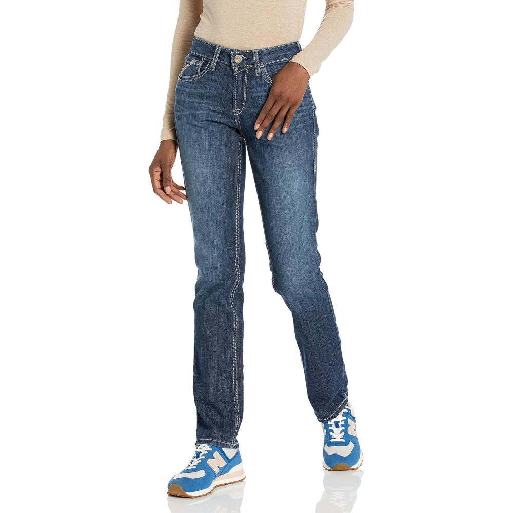 imageAriat Womens FR Perfect Rise DuraLight Stretch Avelynn Slim Leg JeanMadera