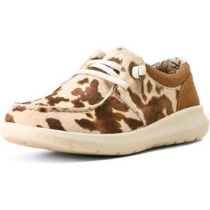 Ariat Women’s Hilo Shoe(Tan and White Brindle Hair on/Dark Tan Suede)