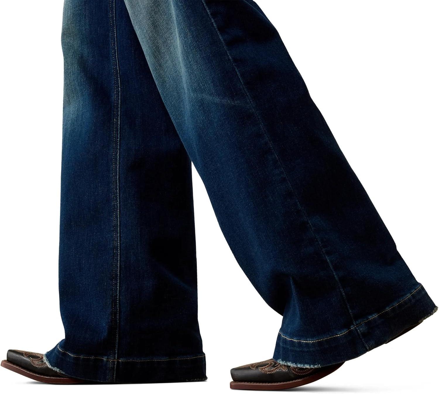 imageARIAT Womens Ultra High Rise Penelope Wide Leg JeansLakewood