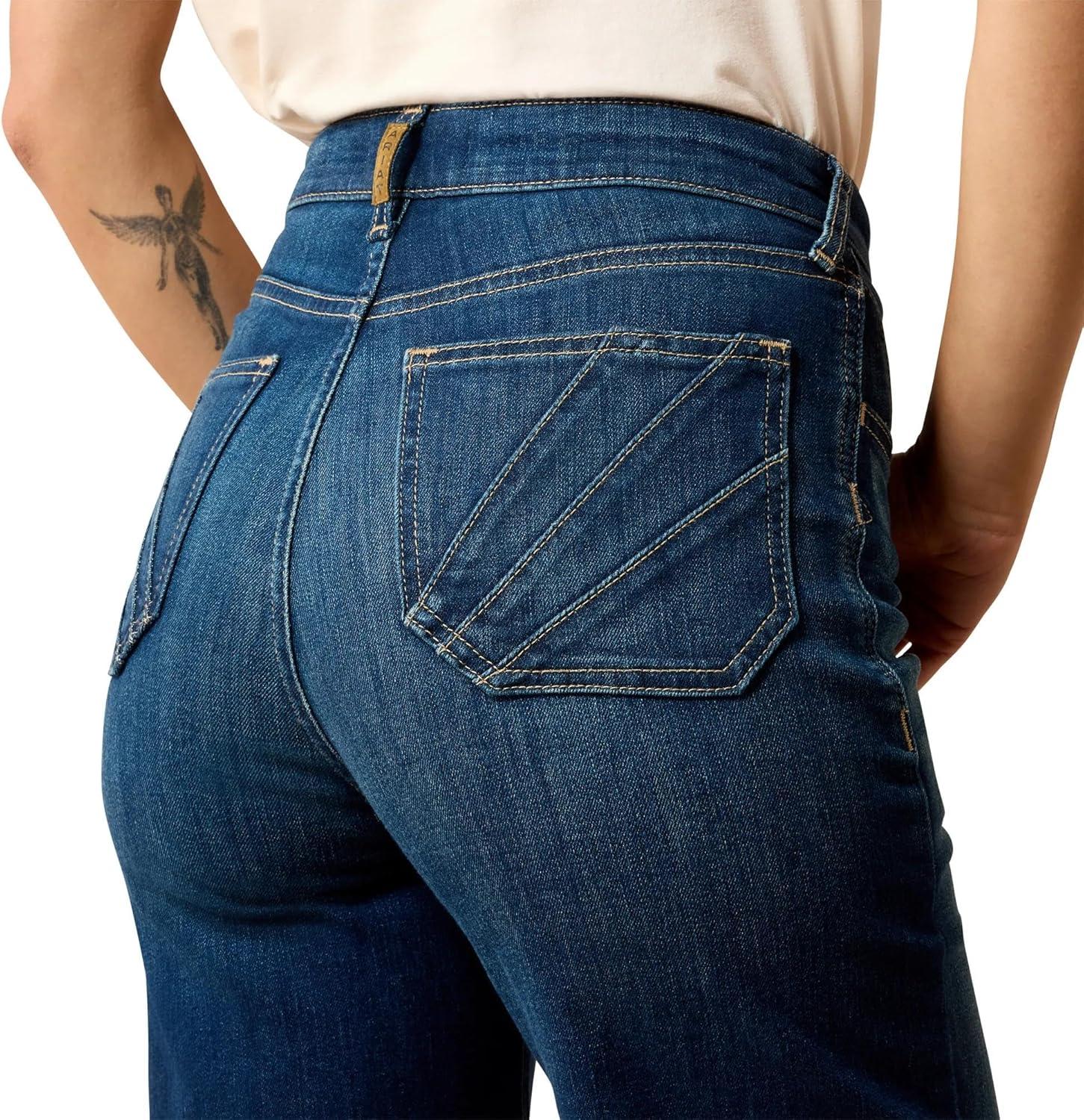 imageARIAT Womens Ultra High Rise Penelope Wide Leg JeansLakewood