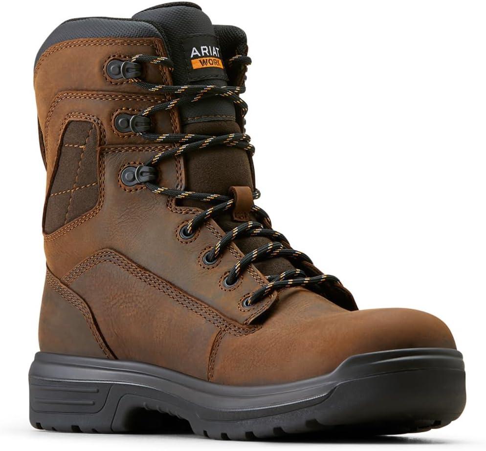 imageARIAT mens Turbo 8 Waterproof Work BootRich Brown
