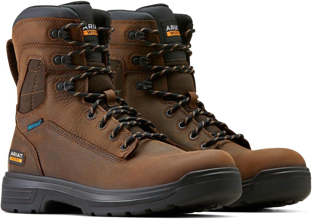 imageARIAT mens Turbo 8 Waterproof Work BootRich Brown