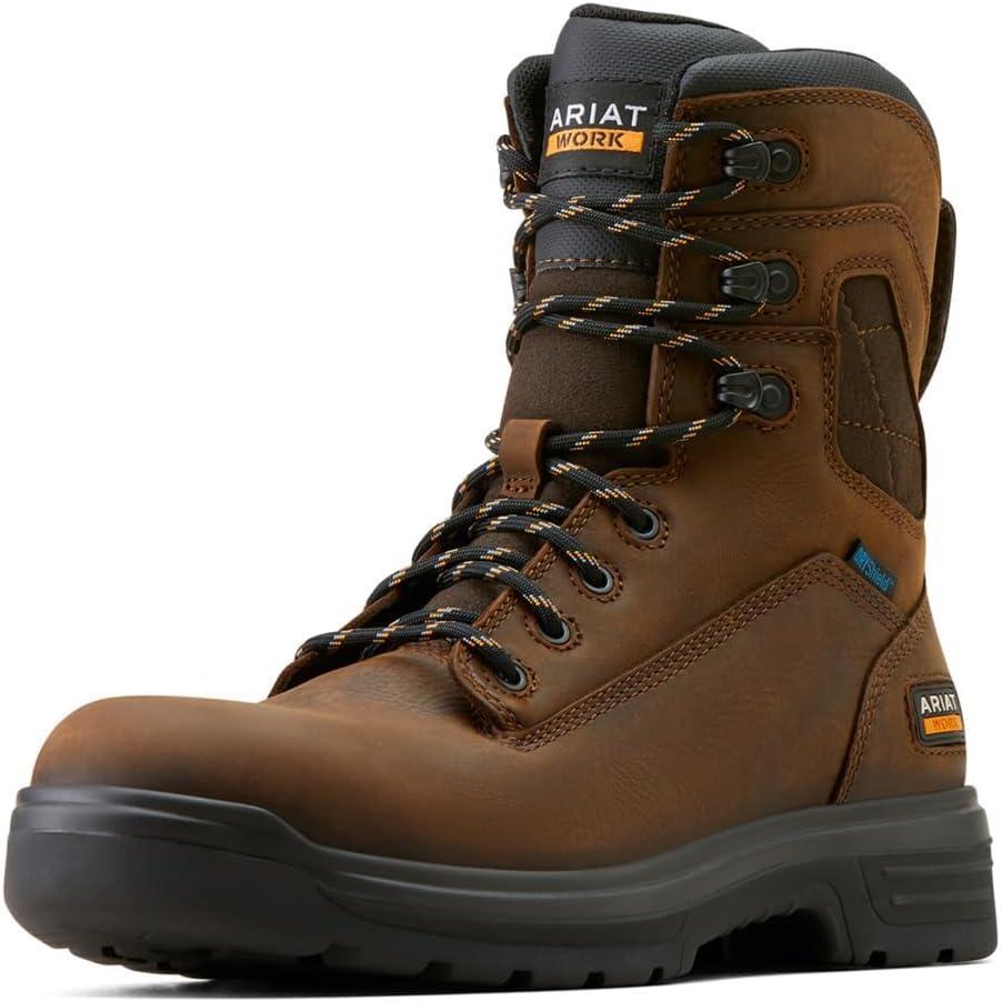 imageARIAT mens Turbo 8 Waterproof Work BootRich Brown