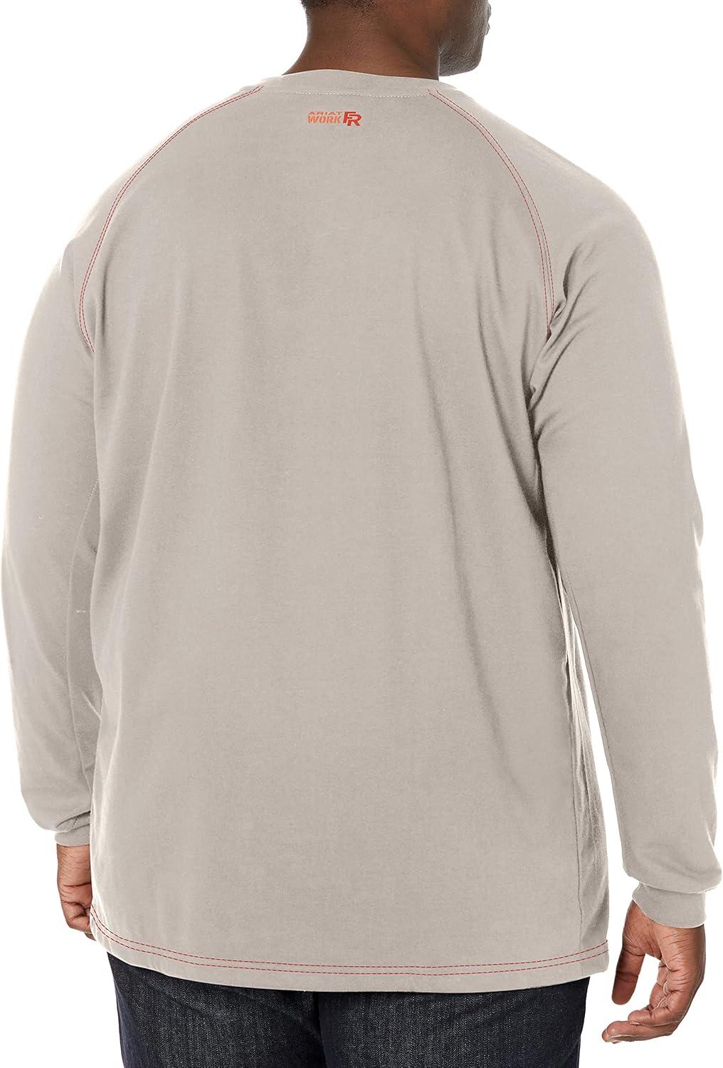 imageARIAT mens Fr Work Crew TshirtSilver Fox