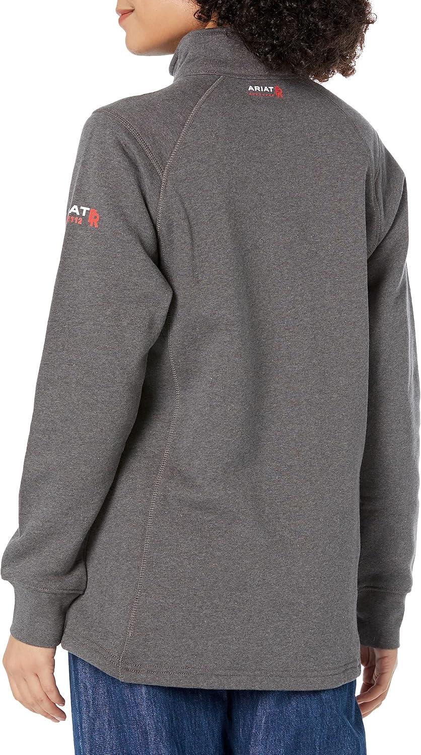imageARIAT womens Fr Rev 14 Zip TopCharcoal Heather