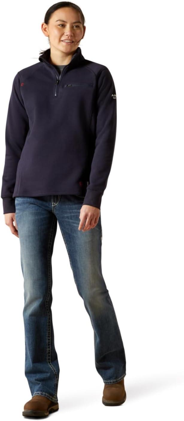 imageARIAT womens Fr Rev 14 Zip TopNavy