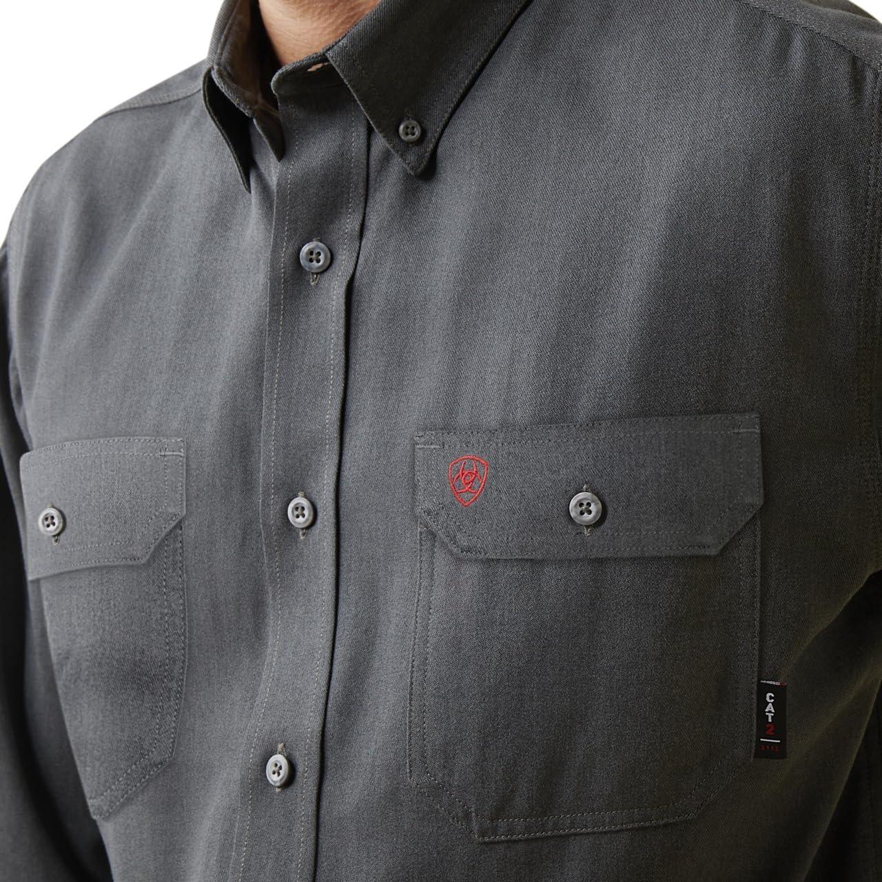 imageAriat Mens Fr Air Inherent Work ShirtCharcoal Heather