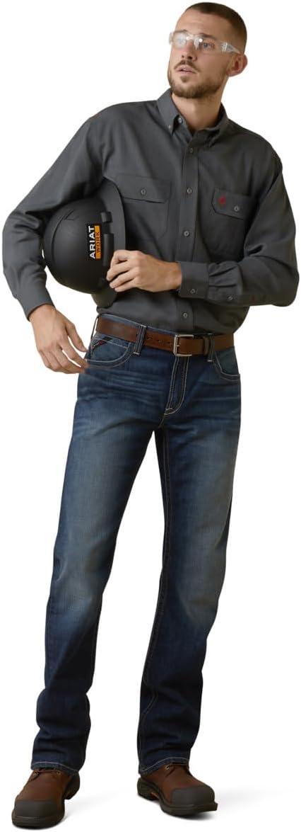 imageAriat Mens Fr Air Inherent Work ShirtCharcoal Heather