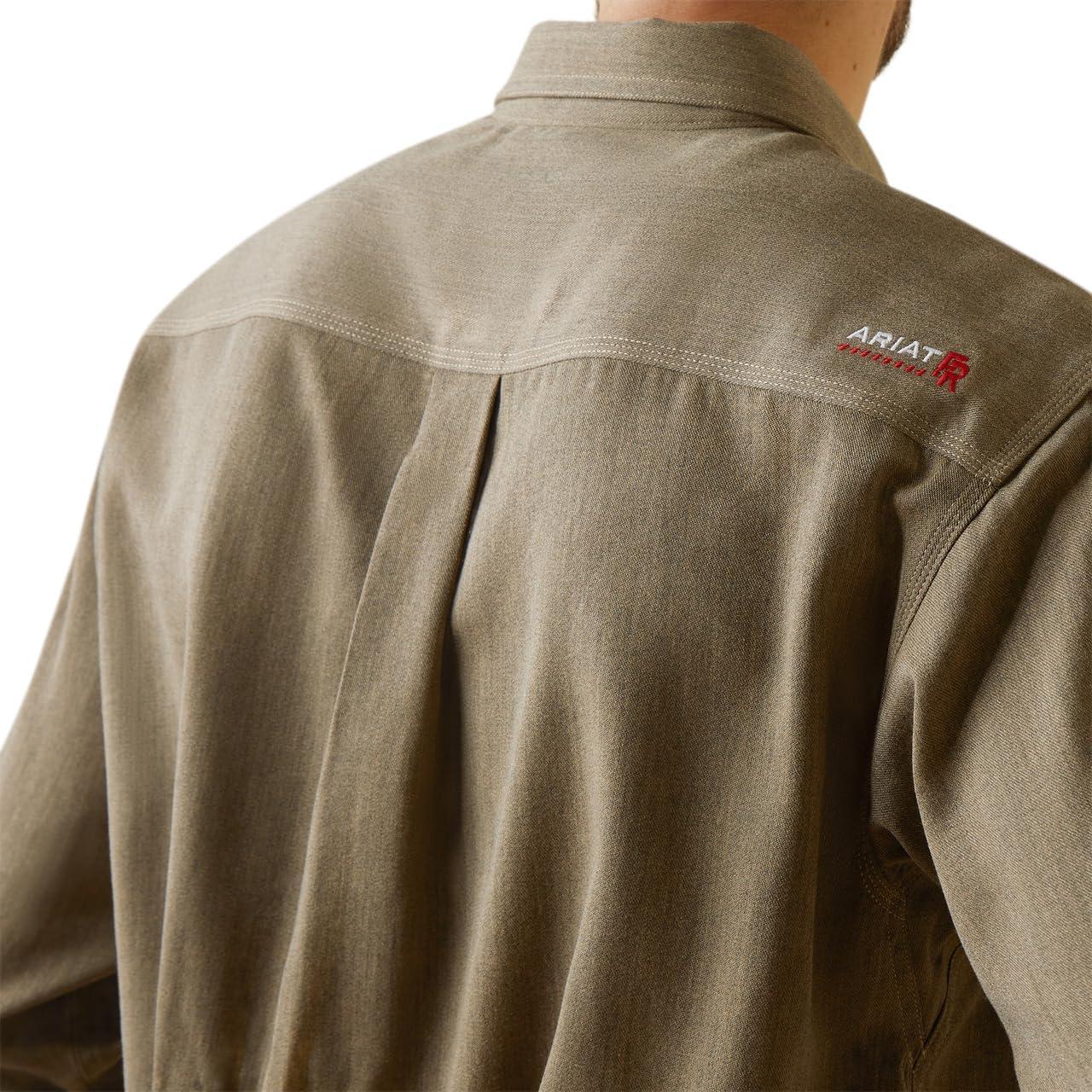 imageAriat Mens Fr Air Inherent Work ShirtKhaki Heather