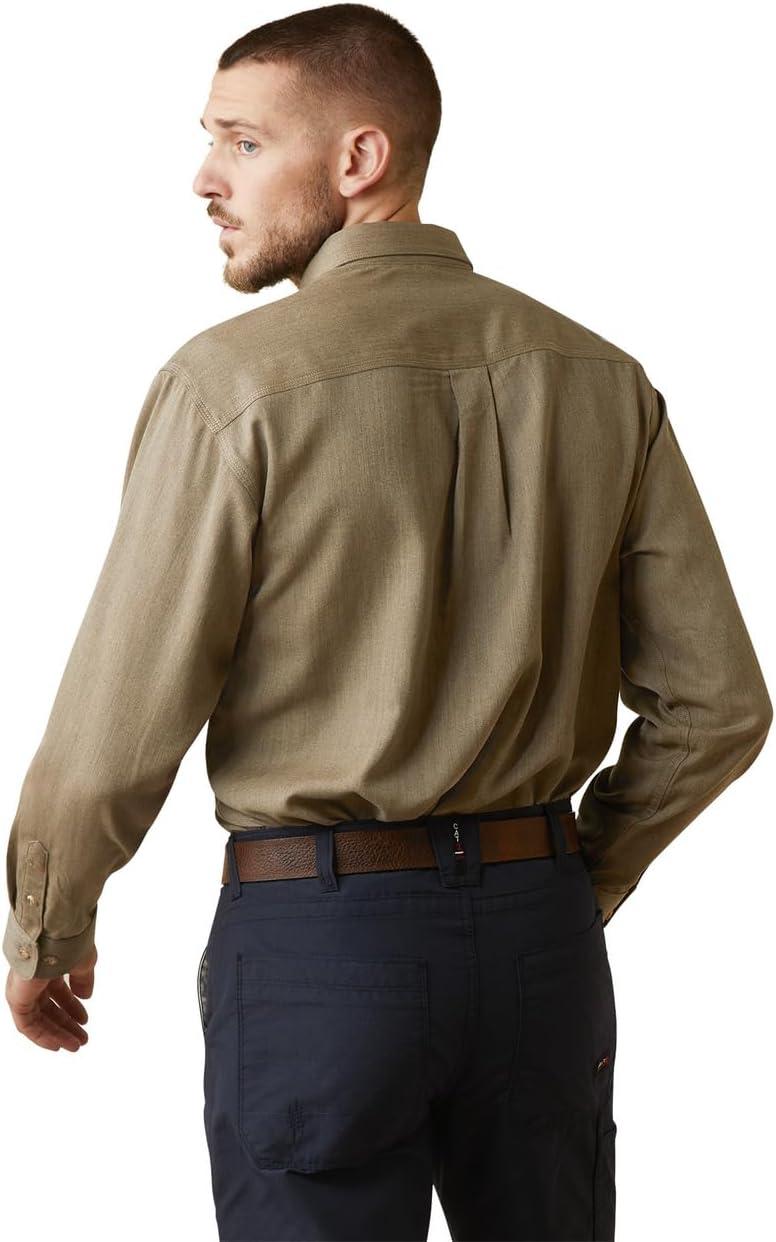 imageAriat Mens Fr Air Inherent Work ShirtKhaki Heather