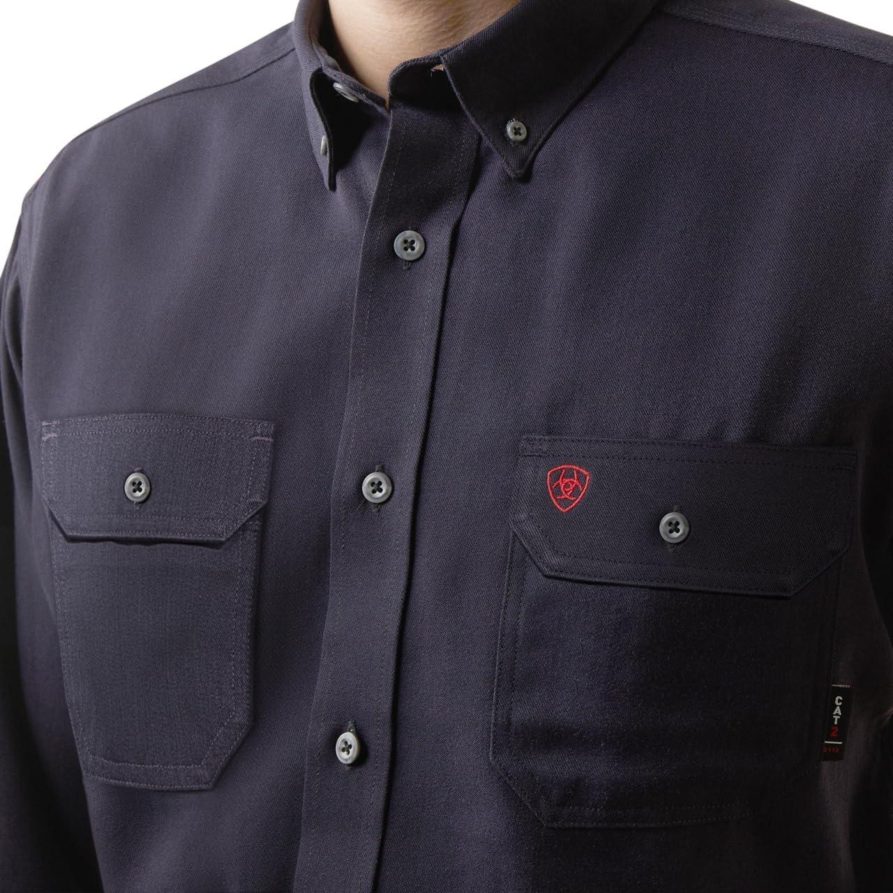 imageAriat Mens Fr Air Inherent Work ShirtNavy Heather