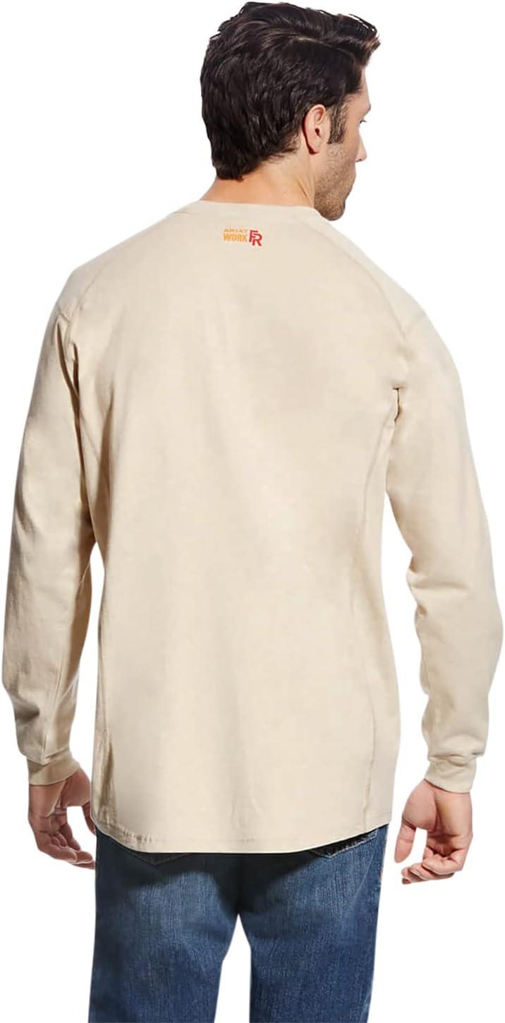 imageAriat Mens Fr Air Refinery Row Graphic Henley TopSand Heather