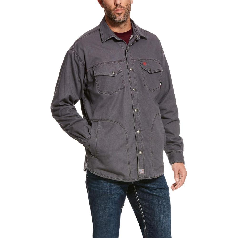 imageARIAT Mens Fr Rig Shirt JacketIron Gray