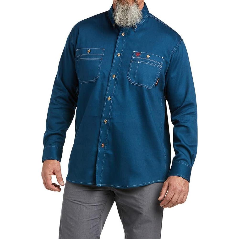 imageAriat Mens Fr Vented Work ShirtTeal