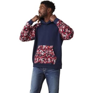 ARIAT mens Fr Durastretch Patriot Hoodie(Alloy Patriot)