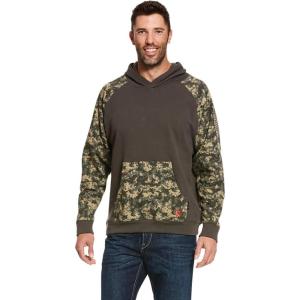 ARIAT mens Fr Durastretch Patriot Hoodie(Sage Digi Camo)