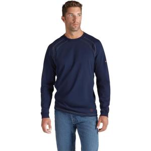 ARIAT mens Fr Work Crew T-shirt(Navy)