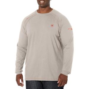 ARIAT mens Fr Work Crew T-shirt(Silver Fox)
