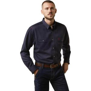 Ariat Mens Fr Air Inherent Work Shirt(Navy Heather)