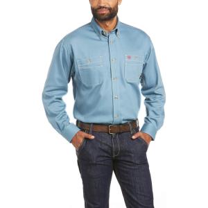 Ariat Mens Fr Vented Work Shirt(Black)