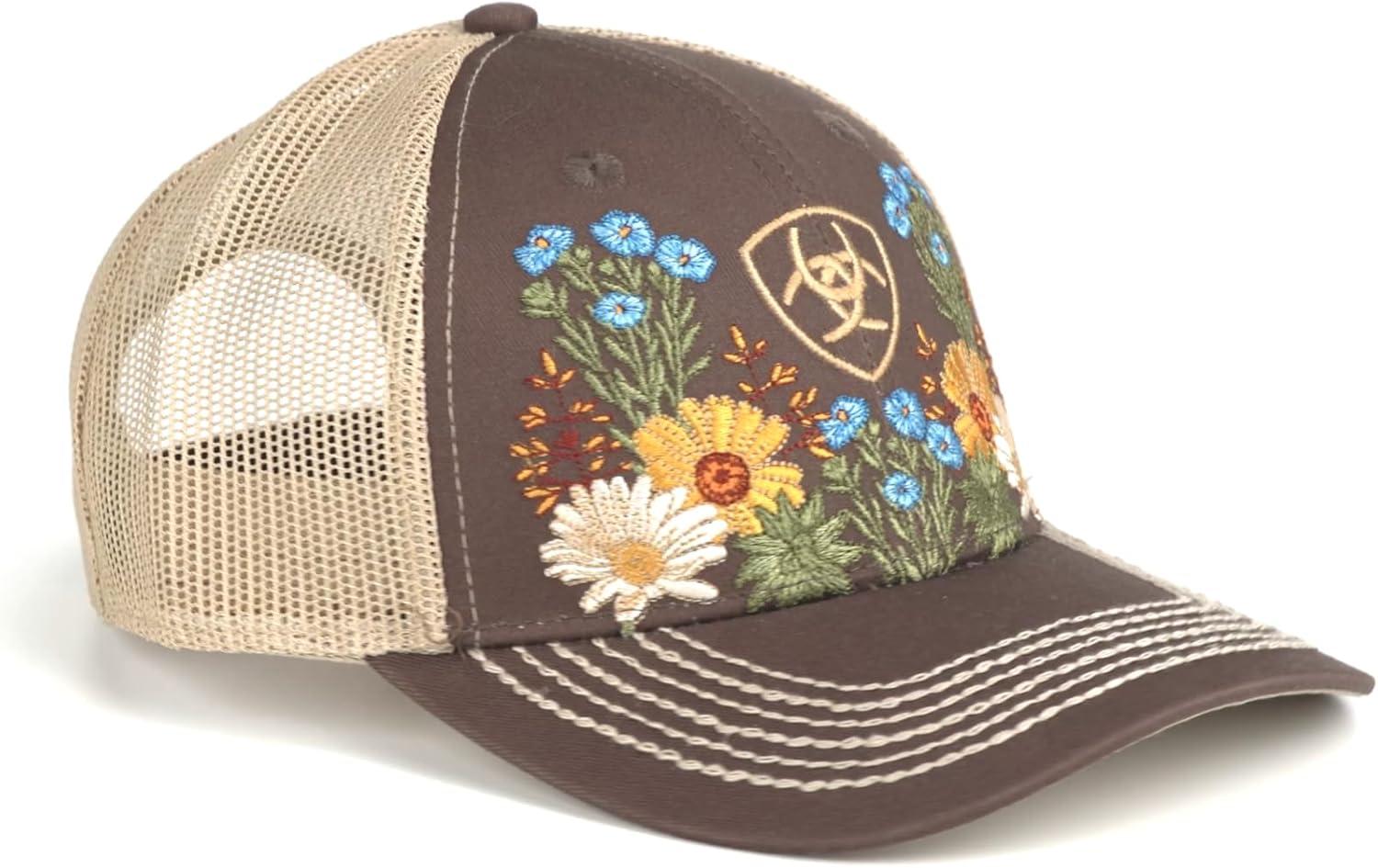 imageARIAT Womens Vintage Flowers Cap Brown
