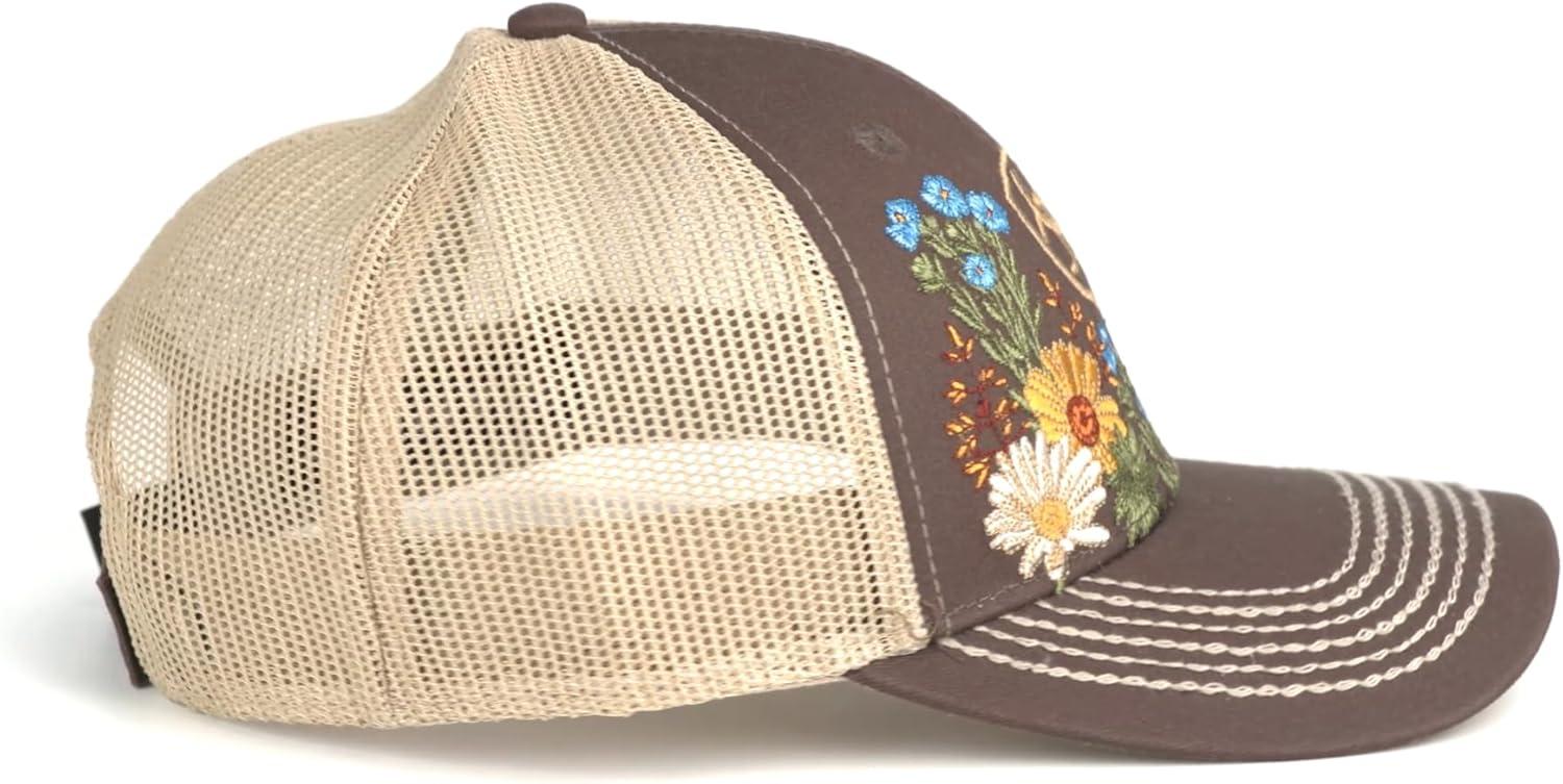 imageARIAT Womens Vintage Flowers Cap Brown