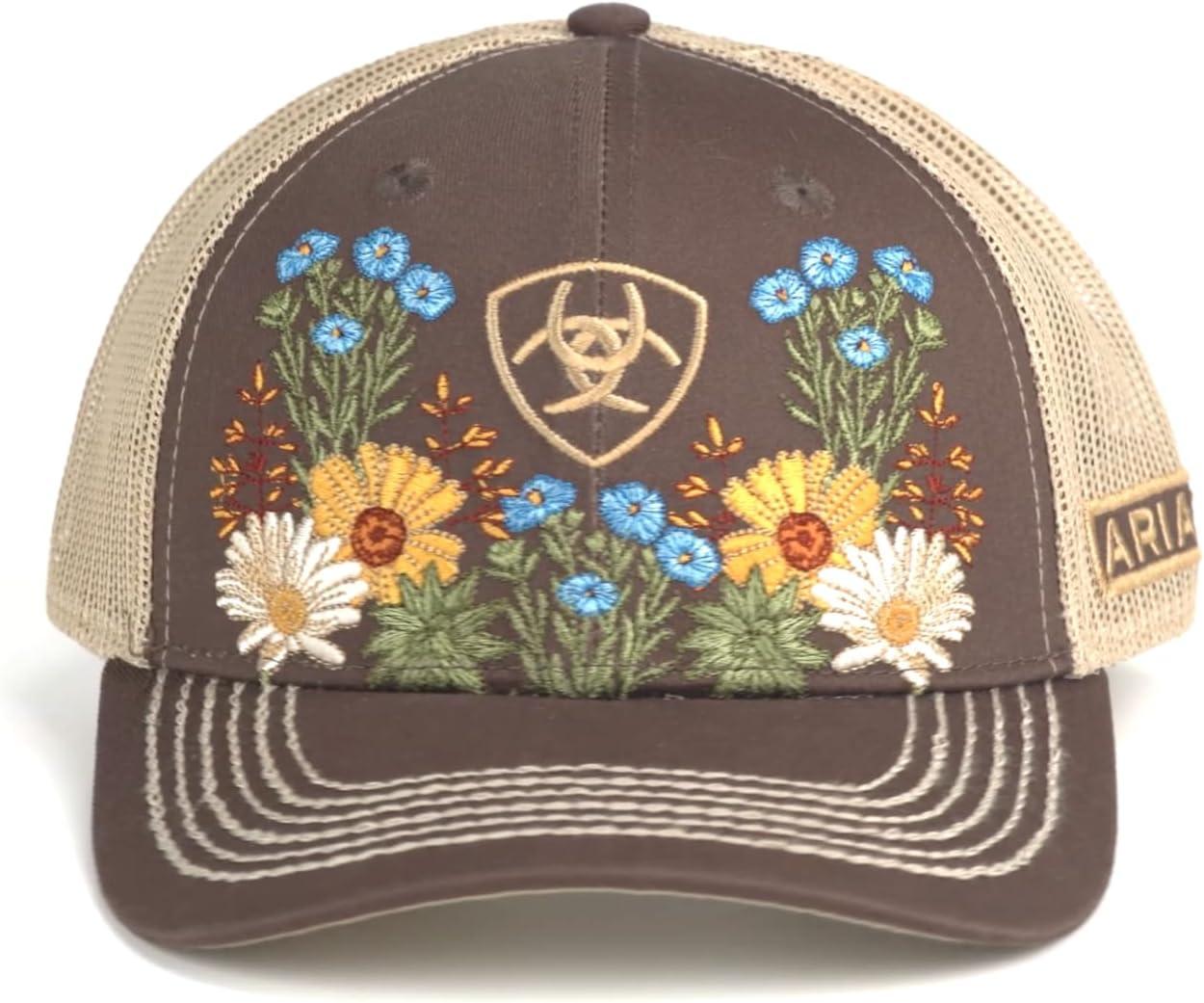 imageARIAT Womens Vintage Flowers Cap Brown