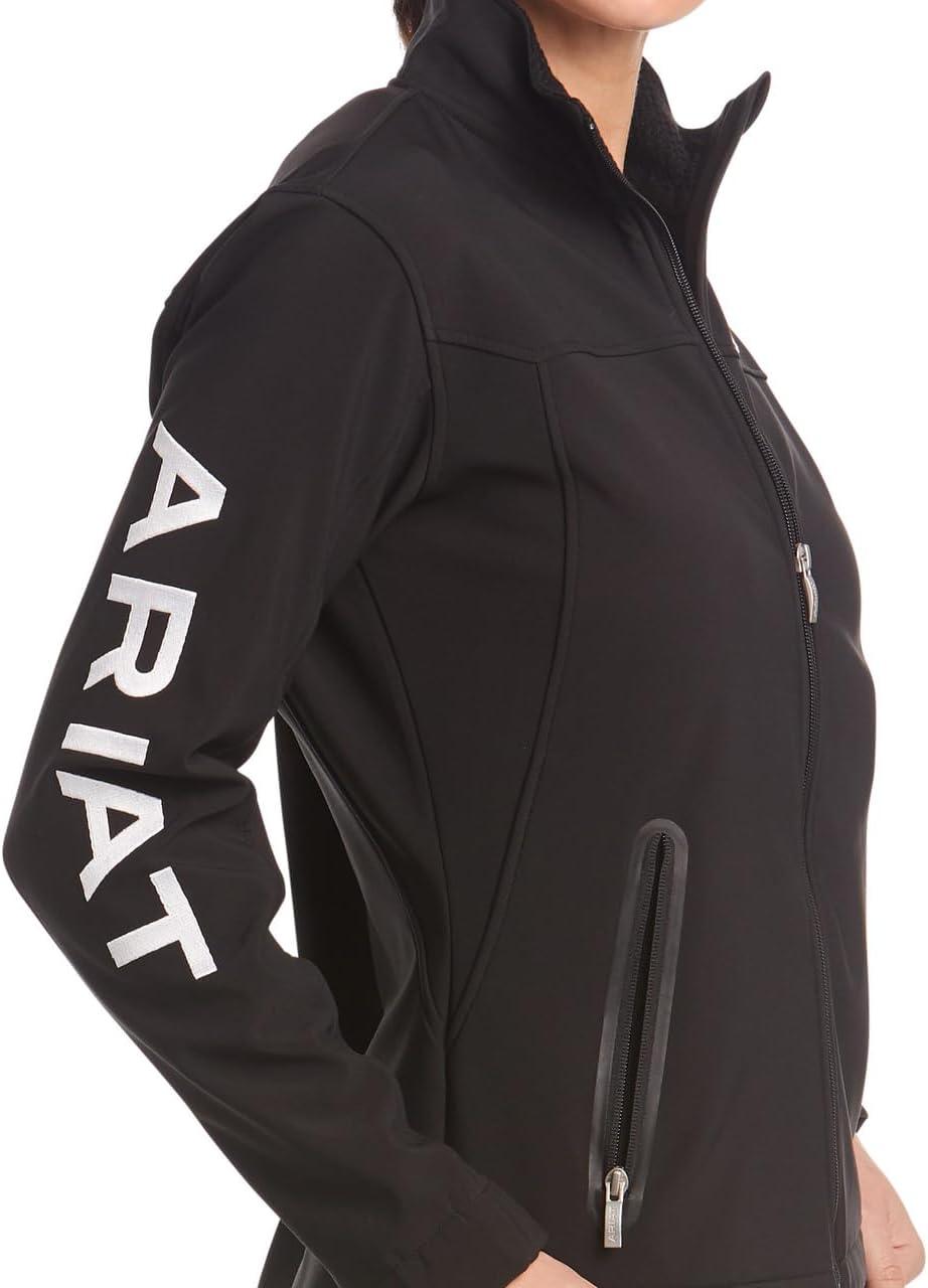 imageAriat Womens New Team Softshell Jacket Wind and Water Resistant JacketBlack