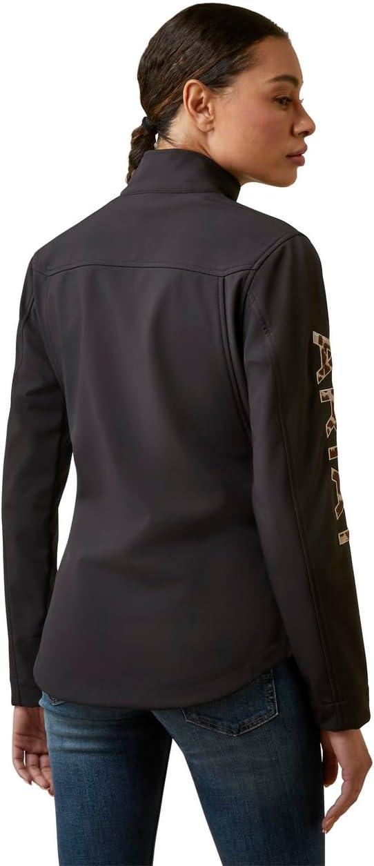 imageAriat Womens New Team Softshell Jacket Wind and Water Resistant JacketBlackPony
