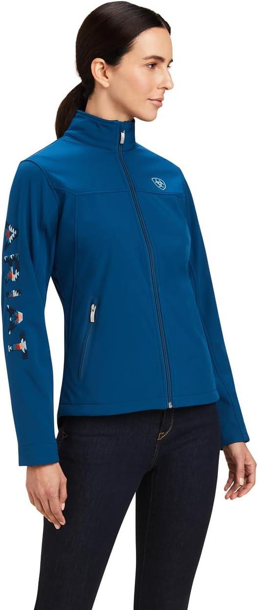 imageAriat Womens New Team Softshell Jacket Wind and Water Resistant JacketBlue