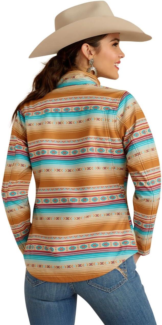 imageAriat Womens New Team Softshell Jacket Wind and Water Resistant JacketFallon Serape Print