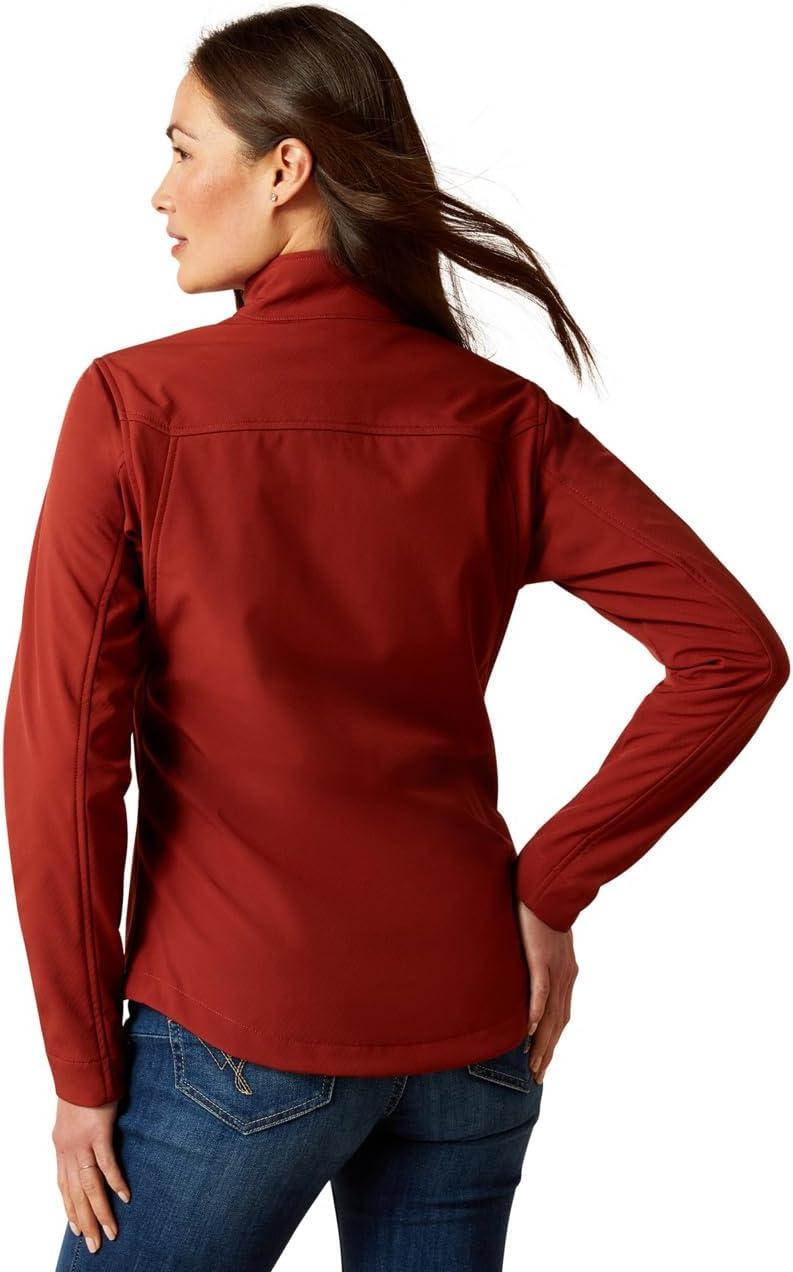 imageAriat Womens New Team Softshell Jacket Wind and Water Resistant JacketFired Brick