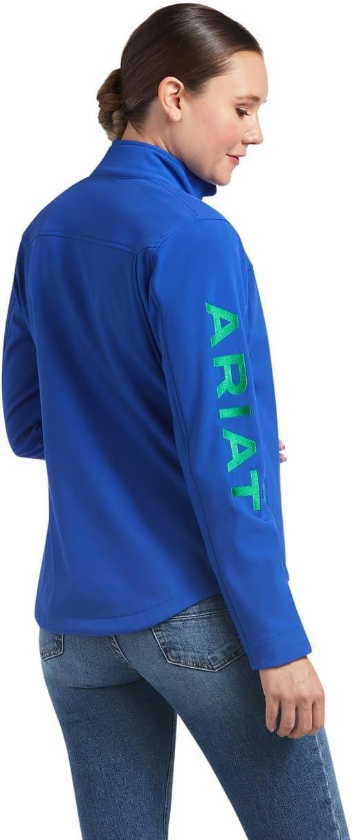 imageAriat Womens New Team Softshell Jacket Wind and Water Resistant JacketMazarine Blue