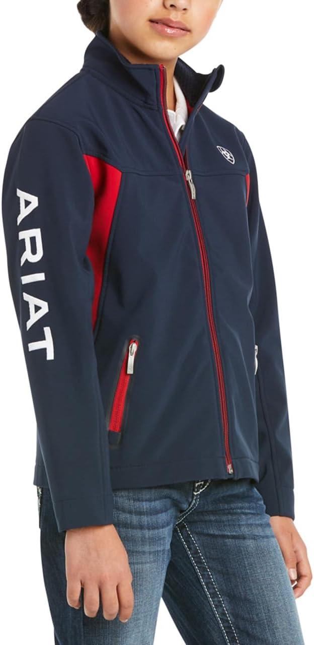 imageAriat Womens New Team Softshell Jacket Wind and Water Resistant JacketNavy