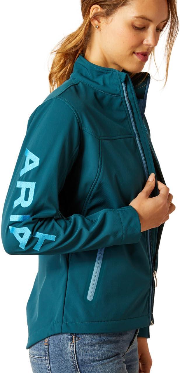 imageAriat Womens New Team Softshell Jacket Wind and Water Resistant JacketReflecting Pond