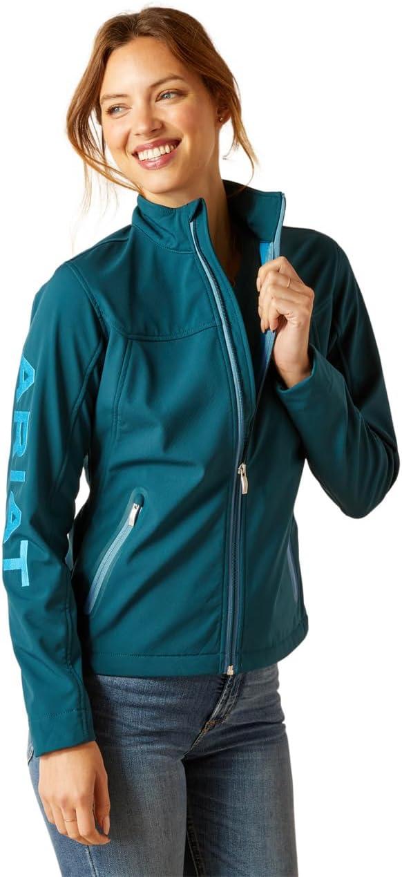 imageAriat Womens New Team Softshell Jacket Wind and Water Resistant JacketReflecting Pond