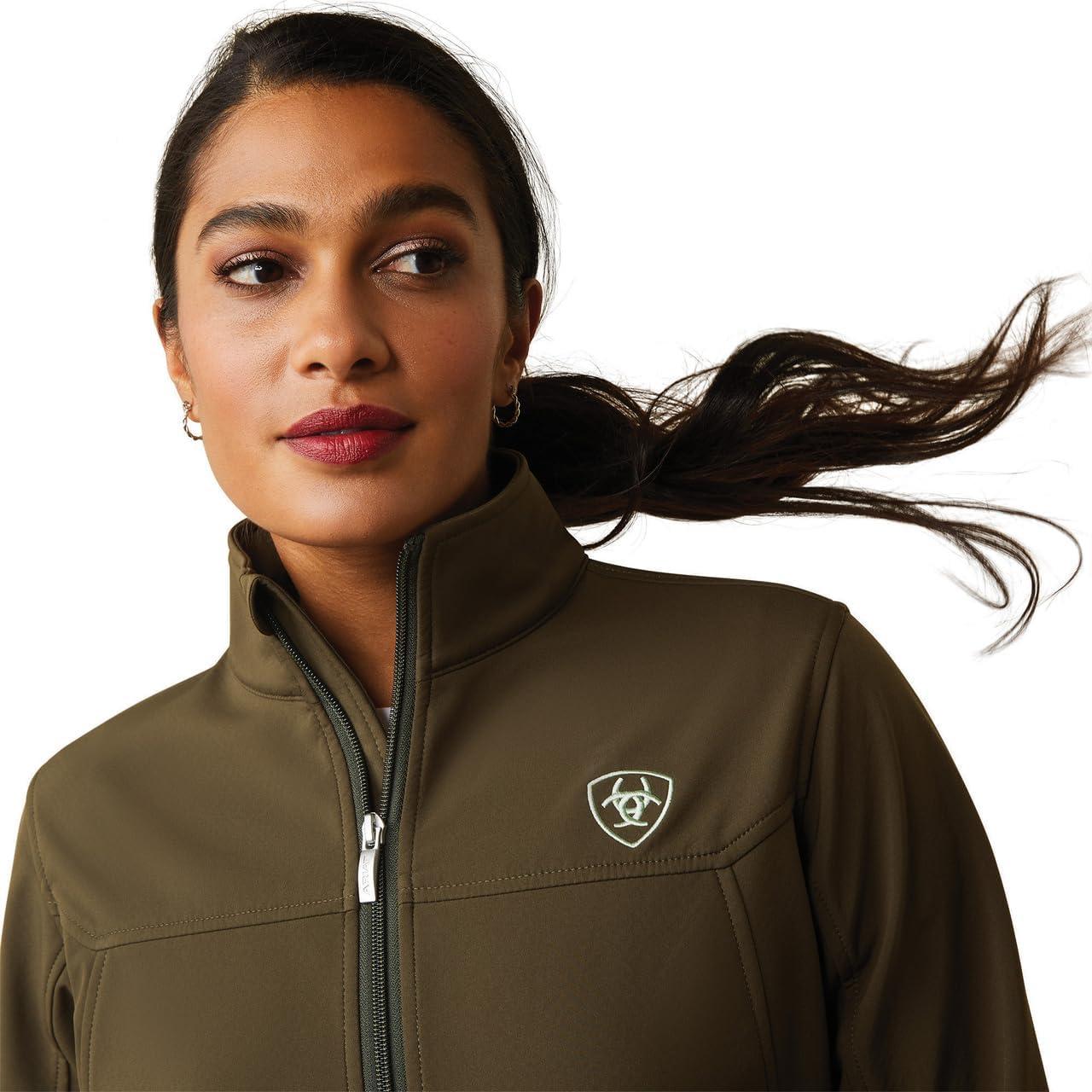 imageAriat Womens New Team Softshell Jacket Wind and Water Resistant JacketRelic