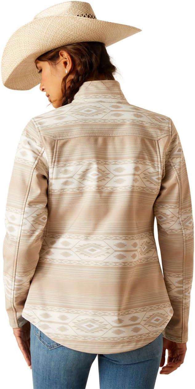 imageAriat Womens New Team Softshell Jacket Wind and Water Resistant JacketSahara
