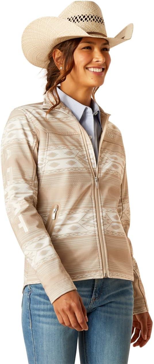 imageAriat Womens New Team Softshell Jacket Wind and Water Resistant JacketSahara