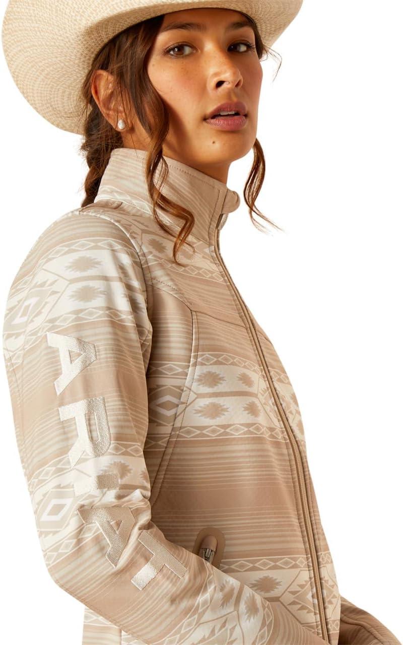 imageAriat Womens New Team Softshell Jacket Wind and Water Resistant JacketSahara