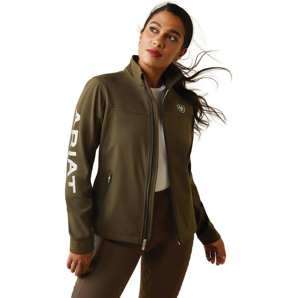 imageAriat Womens New Team Softshell Jacket Wind and Water Resistant JacketRelic