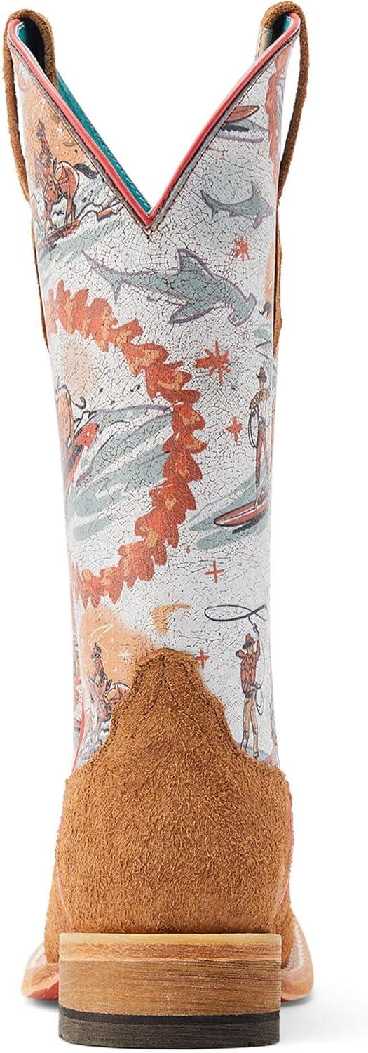imageARIAT womens Frontier Western Aloha Western BootRusty Roughout