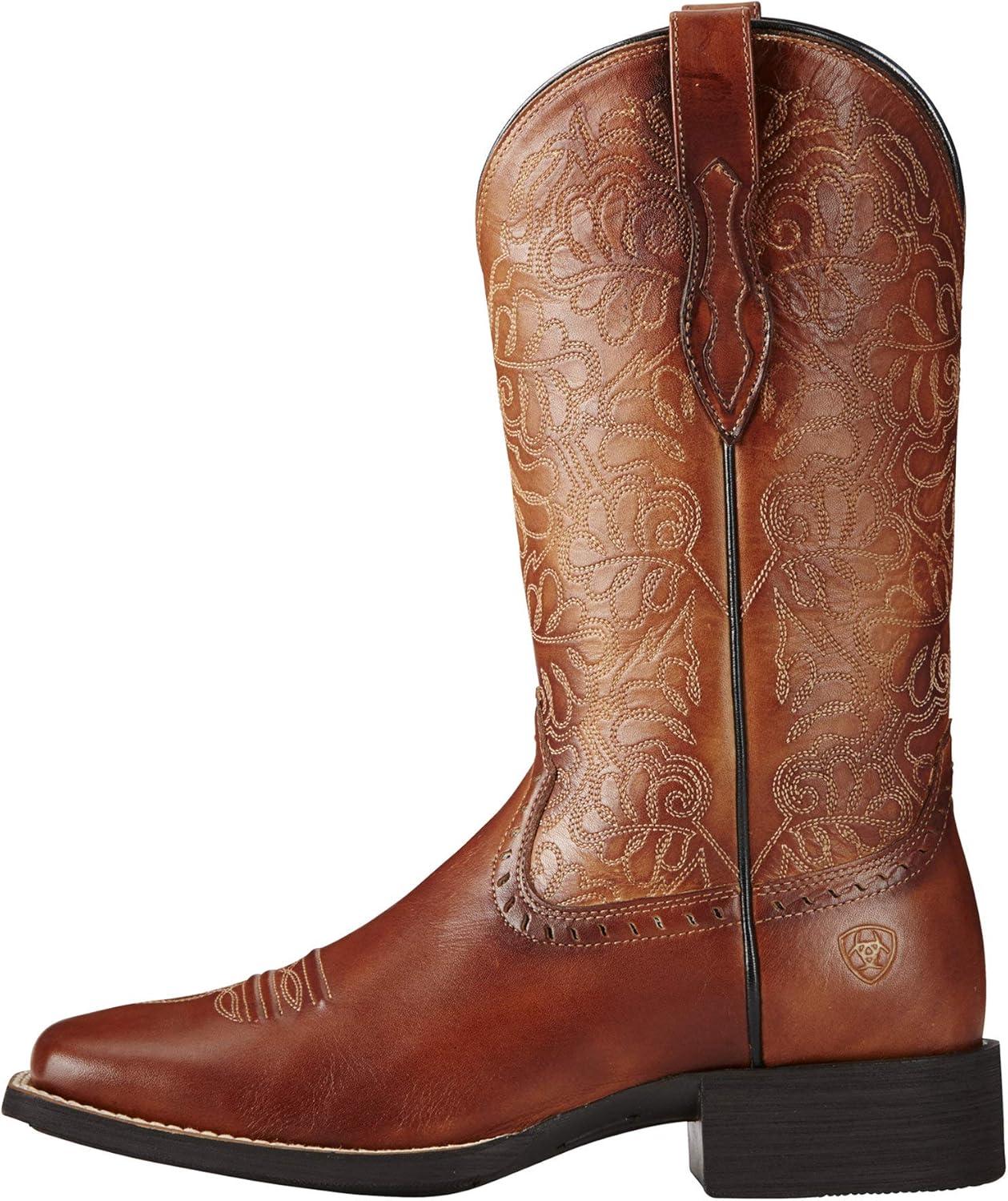 imageARIAT womens Wms Round Up Remuda Blk DrtnBrown