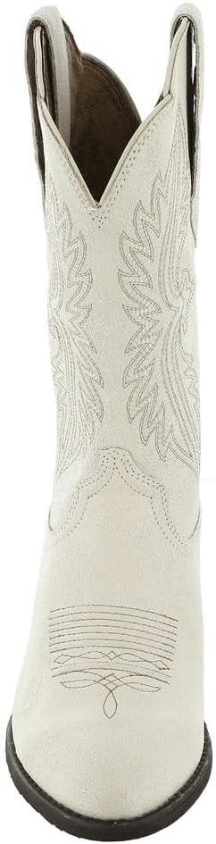 imageAriat Womens Heritage R Toe StretchFit Western BootDistressed Ivory