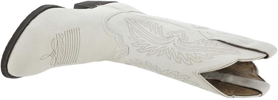 imageAriat Womens Heritage R Toe StretchFit Western BootDistressed Ivory