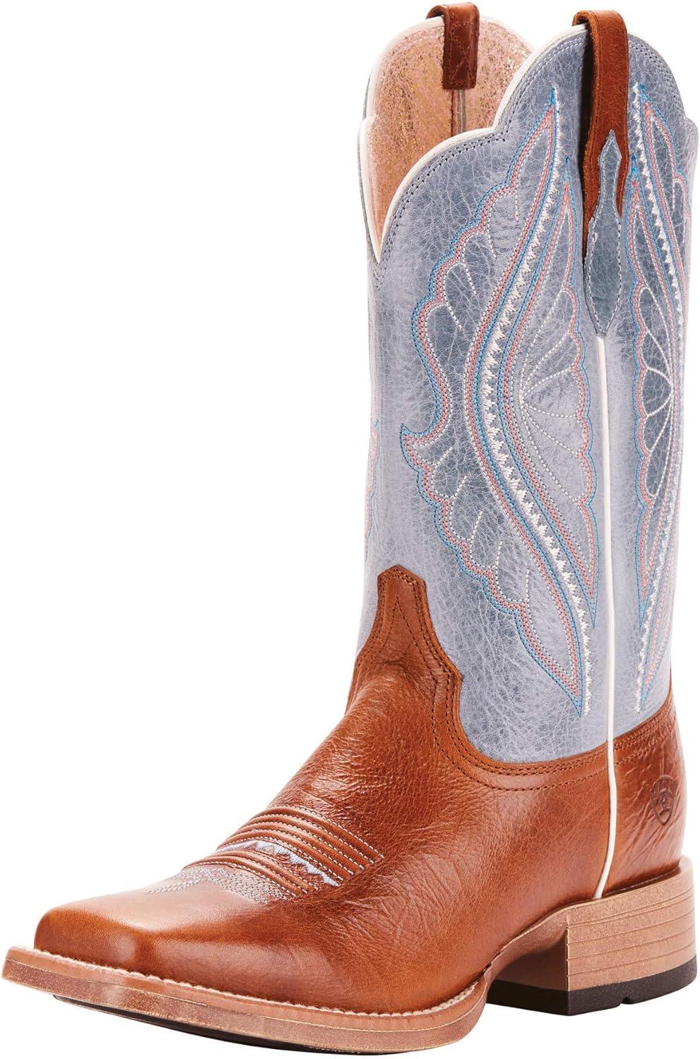 imageAriat womens Primetime Western BootTack Room ChocolateLapis
