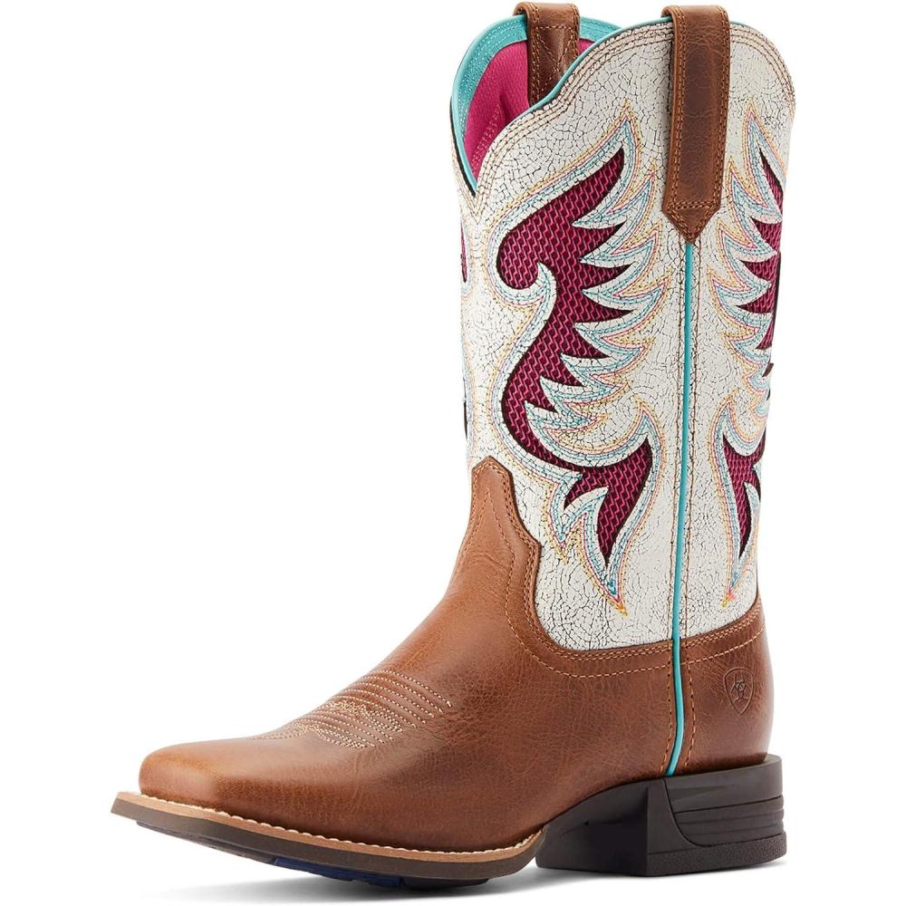 imageARIAT Womens Pinto Venttek 360 Western BootDark Tan